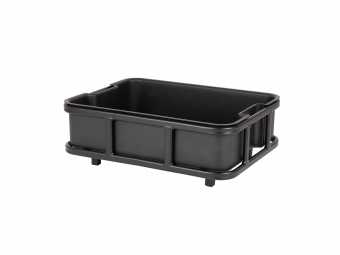 BAKERY CRATE basket w plastic crate
